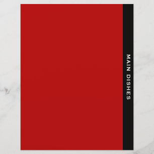 Papier Diviseur de catégorie Plats principaux Noir ro