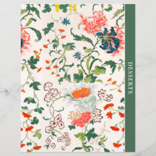 Papier Diviseur de chapitre   Recettes de dessert   Flora