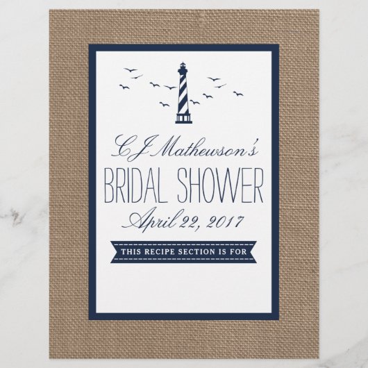 Papier Diviseur de Fête des mariées marine (Devant)