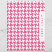 Papier Diviseur de recettes Houndstooth / Entrées / Perso (Devant)
