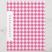 Papier Diviseur de recettes Houndstooth / Entrées / Perso (Dos)