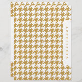 Papier Diviseur de recettes Houndstooth / Entrées / Perso (Devant / Derrière)