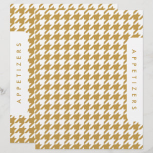 Papier Diviseur de recettes Houndstooth / Entrées / Perso