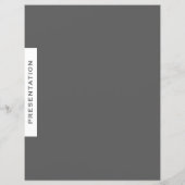Papier Diviseur de section classeur | Présentation | Gris (Dos)