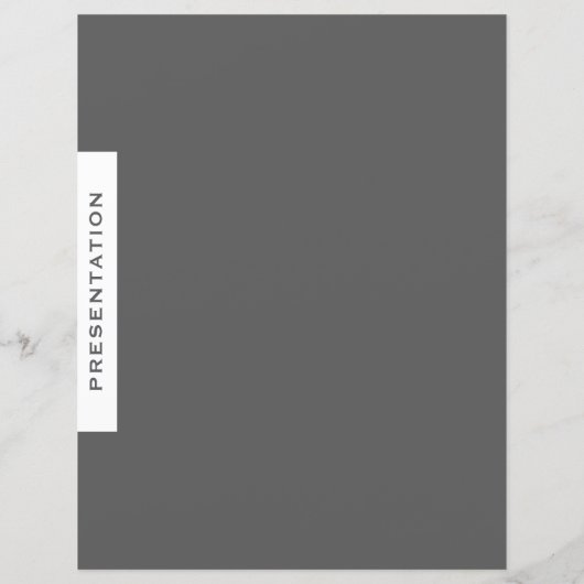 Papier Diviseur de section classeur | Présentation | Gris (Dos)