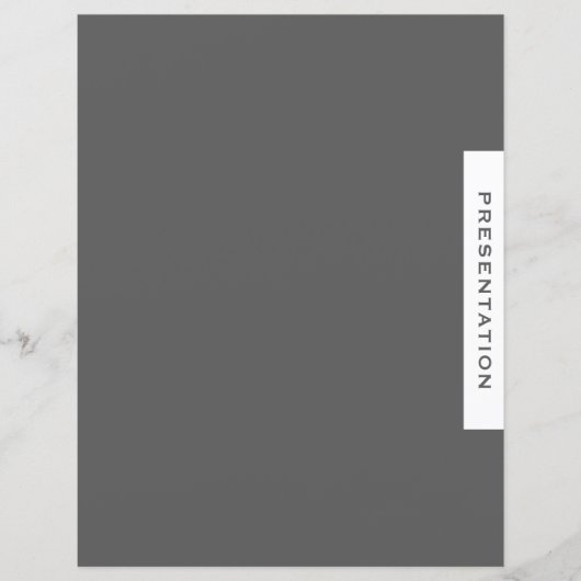 Papier Diviseur de section classeur | Présentation | Gris (Devant)