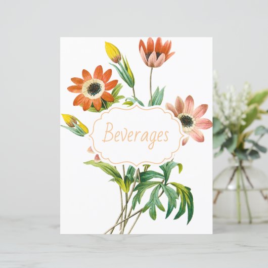 Papier Diviseur/index de recette d'anémone botanique (Debout devant)