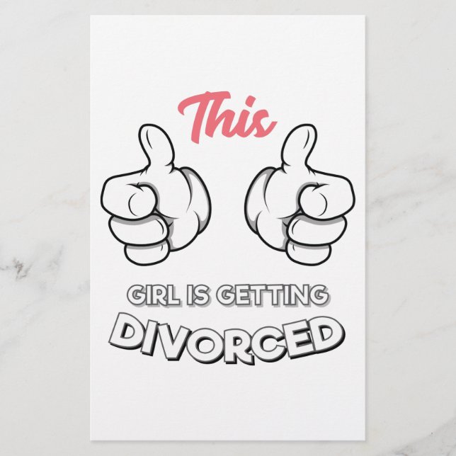 Papier Divorce - Cette Fille Se Divorce (Devant)