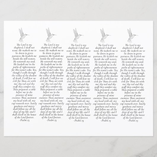 Papier do-it-yourself Photo Sympathy Funeral Prayer Signe (Dos)