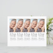 Papier do-it-yourself Photo Sympathy Funeral Prayer Signe (Debout devant)