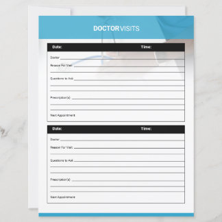 Papier Doctor Visit Planner Template