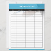 Papier Doctor Visit Planner Template (Devant)