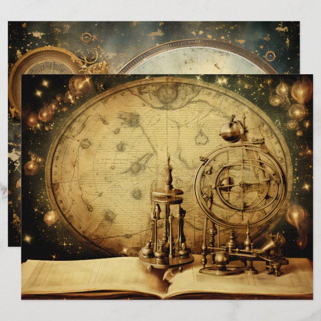 Papier Document de réflexion Astronomie Academia (Devant / Derrière)