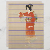 Papier Document d'écriture du Japon (Devant / Derrière)