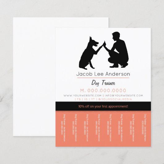 Papier Dog trainer (Devant / Derrière)