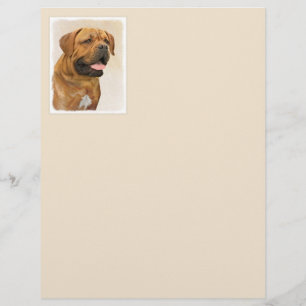 Papier Dogue de Bordeaux Peinture - Cute Original Chien A