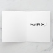 PAPIER DOLL 5X7 CARTE D'ANNIVERSAIRE POUR FILLE (Intérieur)