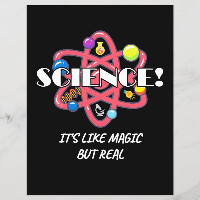 Papier Don de scientifique | La Chimie La Science Est Com (Devant)