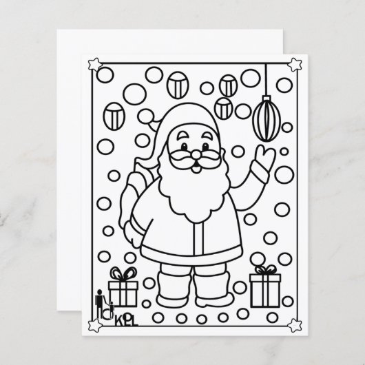 Papier Don du Père Noël (Devant / Derrière)