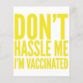 PAPIER DON'T HASSLE ME I'M VACCINATED (Dos)