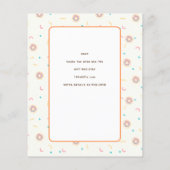 Papier Donuts et Diapeurs Bébé Sprinkle Douche BUDGET (Dos)