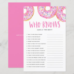 Papier Donuts Roses Qui Connaît Maman Meilleur Baby showe