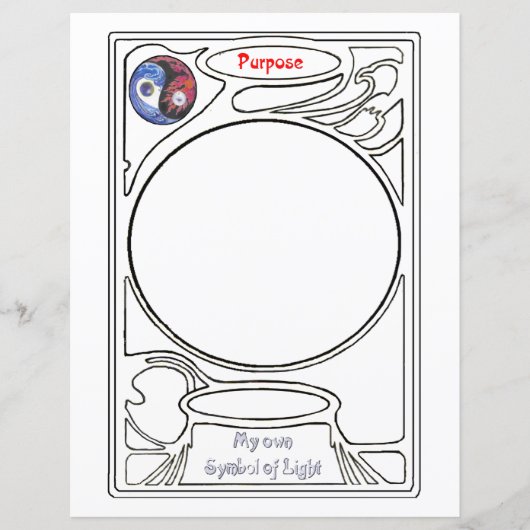 Papier Doodling sur le symbole de l'objet (Devant)