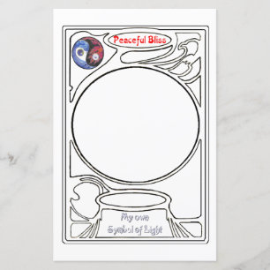 Papier Doodling sur le symbole des Bliss pacifiques