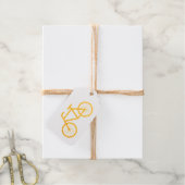 Papier d'or étiquettes cadeaux de Noël avec symbol (Avec de la ficelle)
