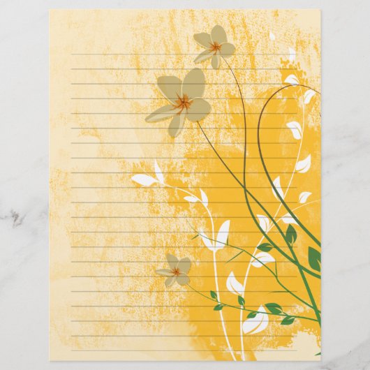 papier doré floral moderne design doublé (Devant)