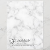 Papier Dossier client simple en noir marbre noir (Dos)