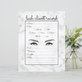 Papier Dossier client simple en noir marbre noir (Debout devant)