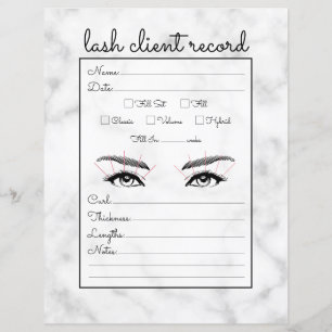 Papier Dossier client simple en noir marbre noir