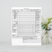 Papier Dossier d'anesthésie de base (Debout devant)