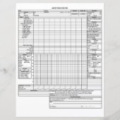 Papier Dossier d'anesthésie de base (Devant)