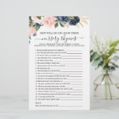 Papier Double face Bébé rose Marine Floral Jeux en cascad (Debout devant)