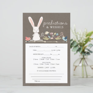 Papier Double Side Prédictions Un Petit Jeu De Bébé Bunny