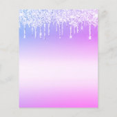 Papier douce 16 parties scintillant à goutte rose pourpre (Dos)