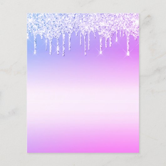 Papier douce 16 parties scintillant à goutte rose pourpre (Dos)