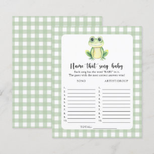 Papier Douce petite grenouille baby shower - Nommez cette