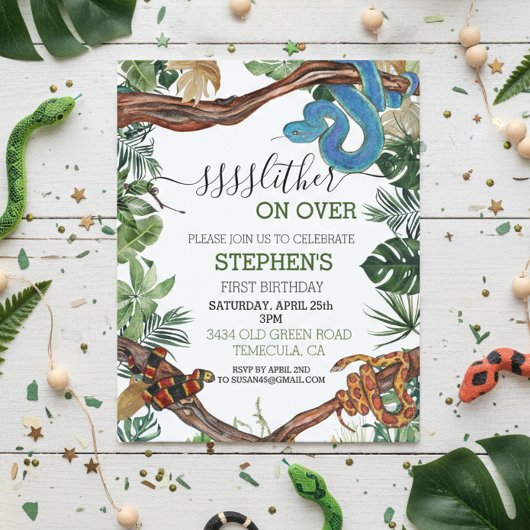 Papier Doucement sur Snake Reptile Lover Anniversaire