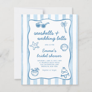 Papier Douceur de Coquillages et Cloches de Mariage Showe