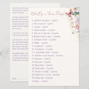 Papier Douche de mariée papillon ce qui est dans votre je