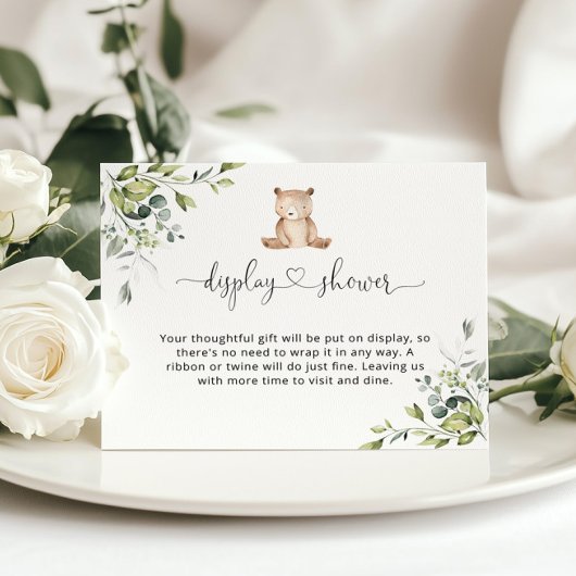 Papier Douche d'exposition de l'ours Eucalyptus