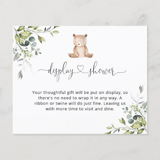 Papier Douche d'exposition de l'ours Eucalyptus (Devant)