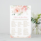 Papier Douche florale rose vif Quoi de neuf dans votre sa (Debout devant)