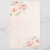 Papier Douche florale rose vif Quoi de neuf dans votre sa (Dos)