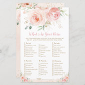 Papier Douche florale rose vif Quoi de neuf dans votre sa (Devant / Derrière)