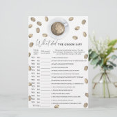 Papier Douche nuptiale au café Que disait le marié (Debout devant)