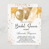 Papier Douche nuptiale budget ballons parties scintillant (Devant / Derrière)